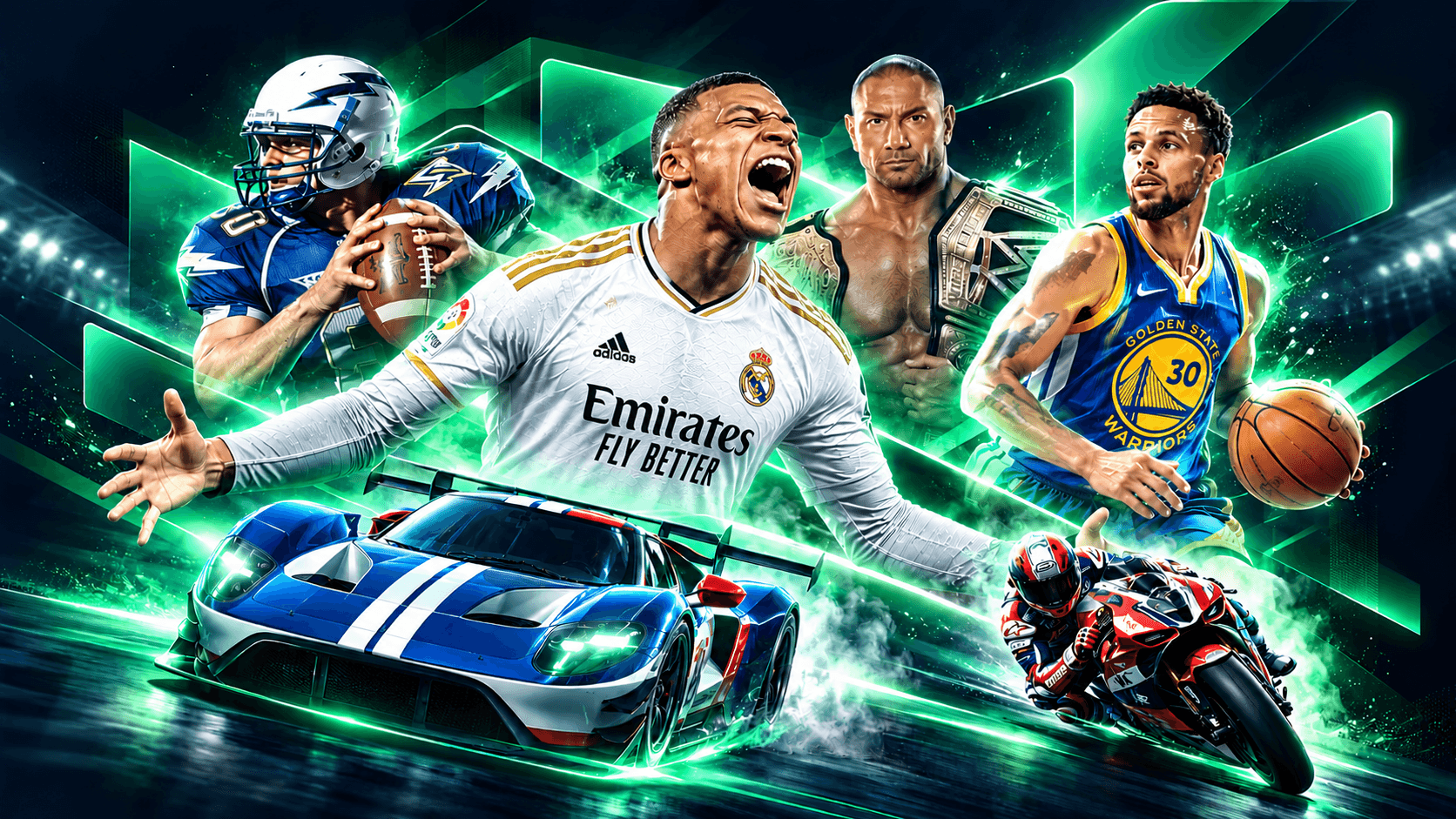 Live sports streaming: football, basketball, wrestling, motorsport and more
